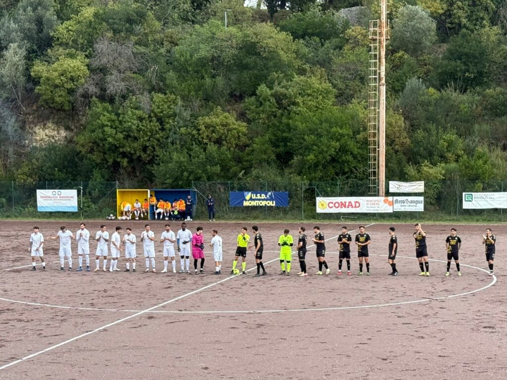 Montopoli solo in vetta, pari nel big match Moricone-Cantalice