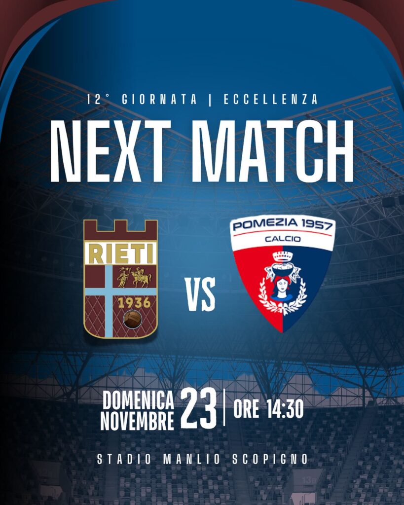 Rieti-Pomezia, non è solo un big match