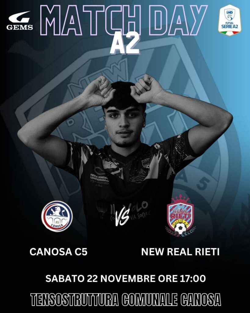 La New Real Rieti torna in campo: delicata trasferta a Canosa