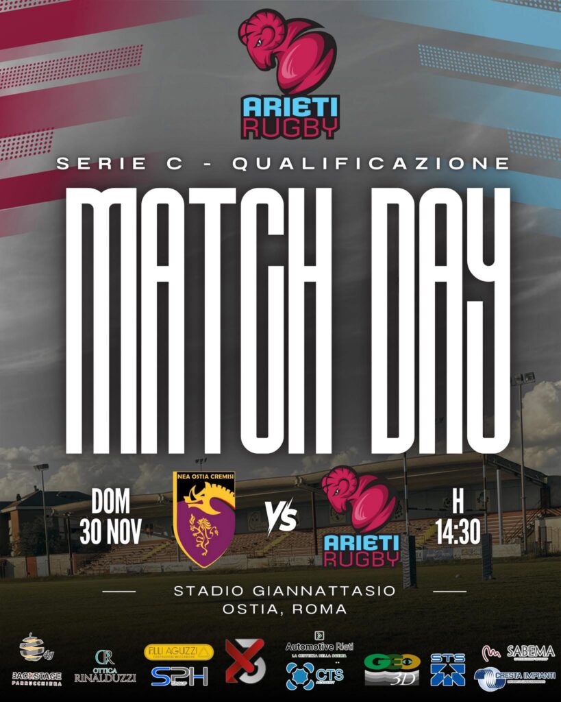 Domenica gli Arieti sfidano il Neo Ostia in trasferta